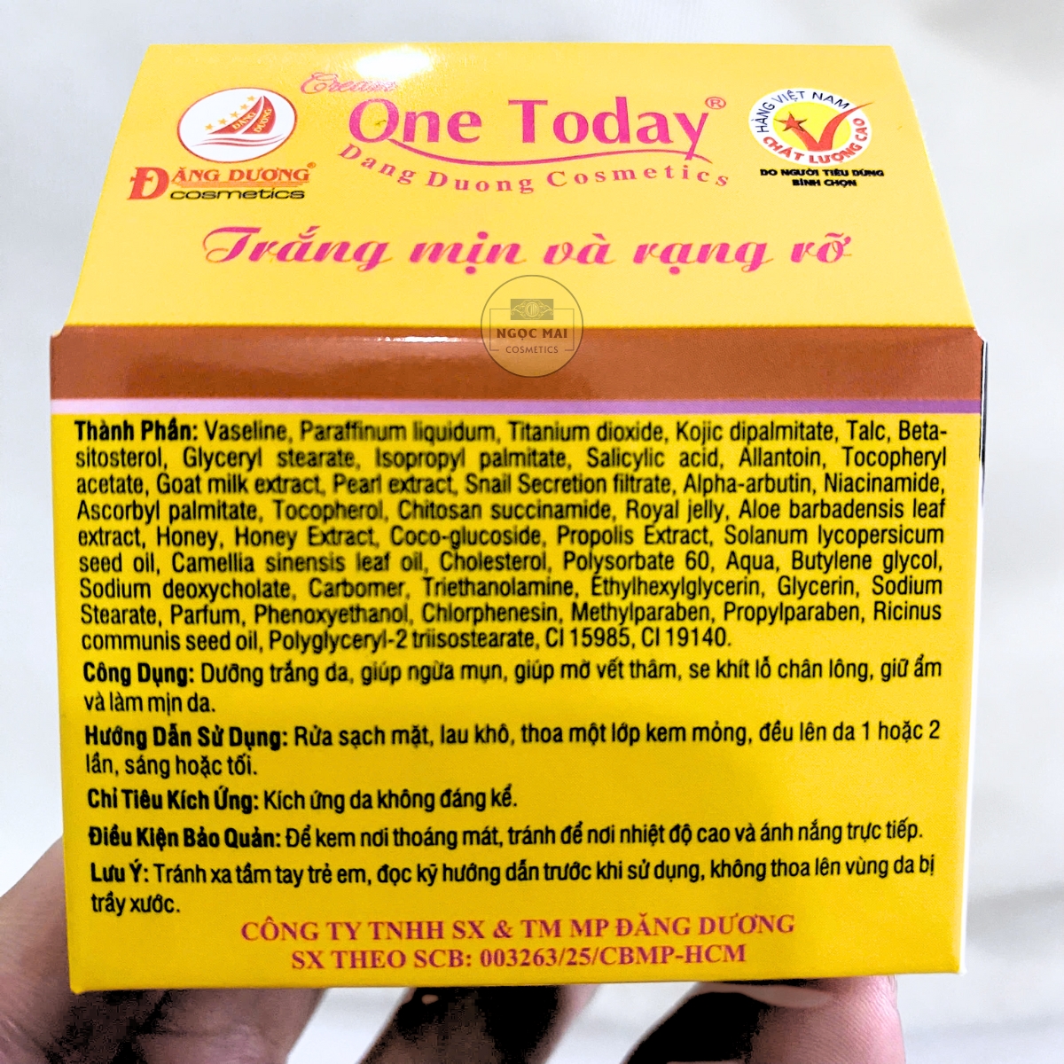 dưỡng trắng, ngừa mụn, mờ thâm