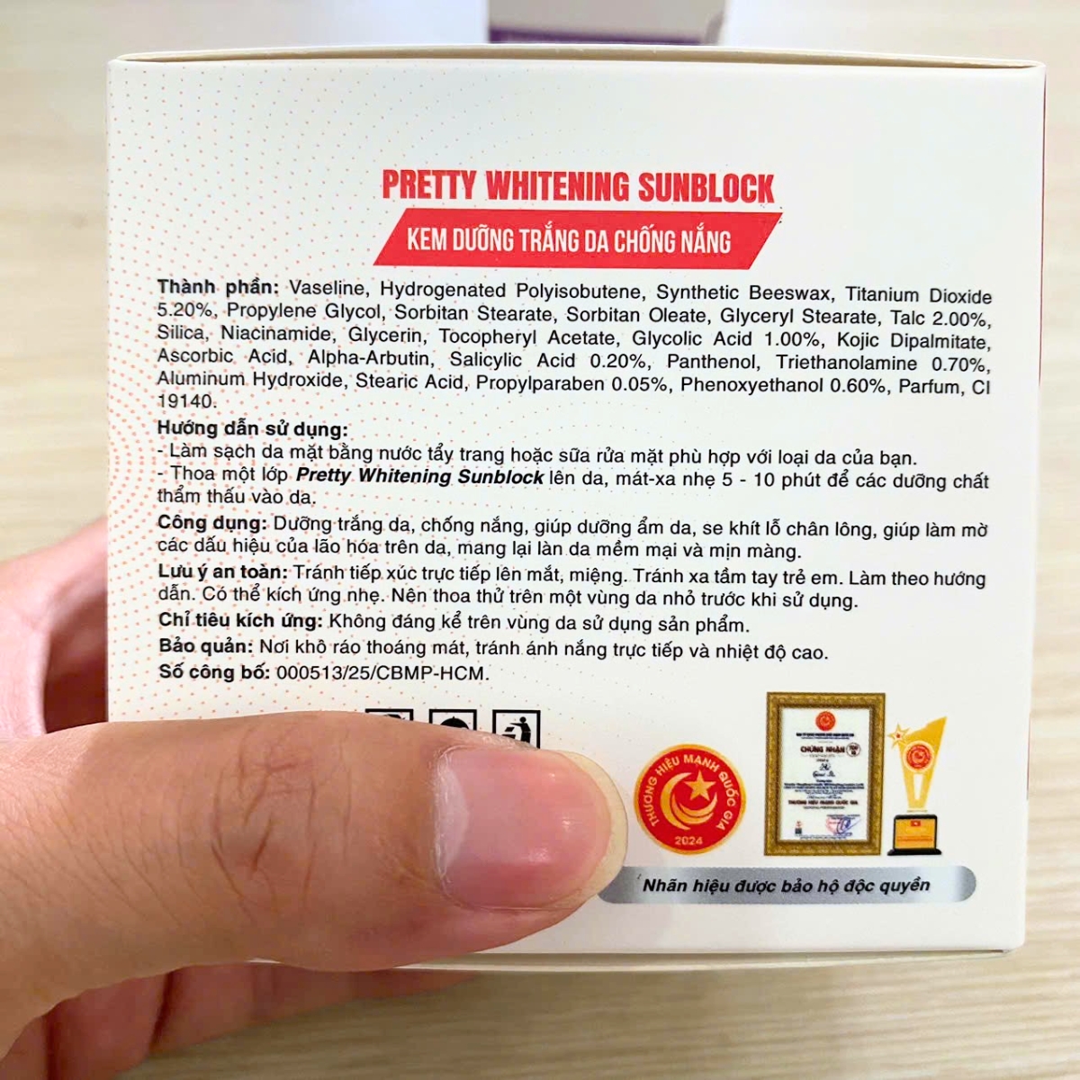công dụng kem face dưỡng trắng da