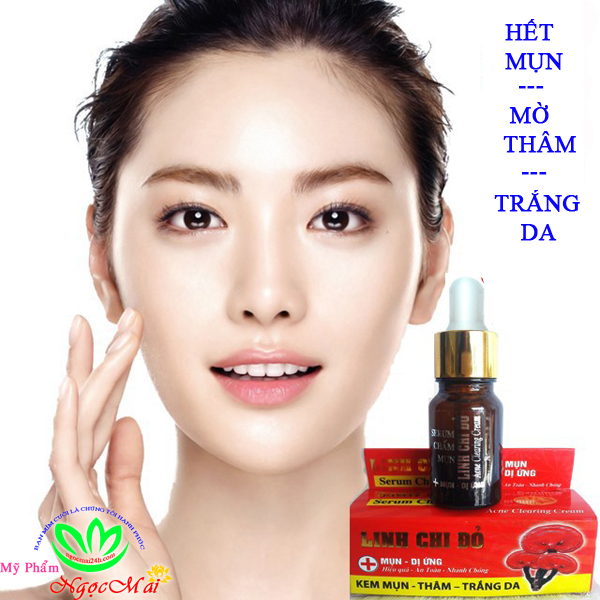 Serum chấm mụn   Thâm   Trắng da LINH CHI ĐỎ Giá Sỉ