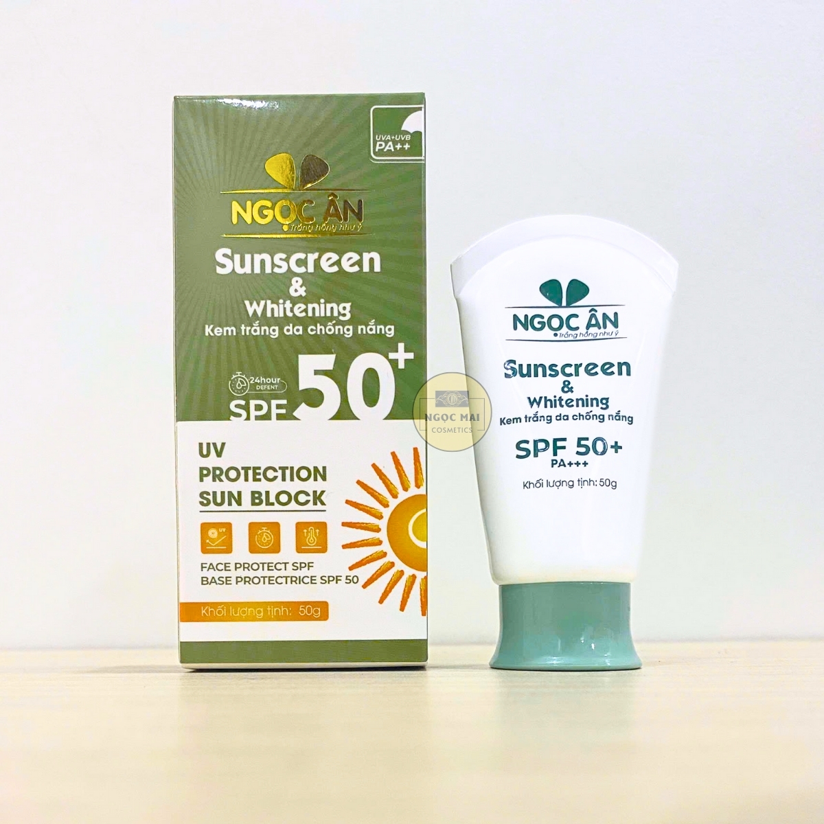 giúp chống nắng, bảo vệ da khỏi tia UV, dưỡng trắng da