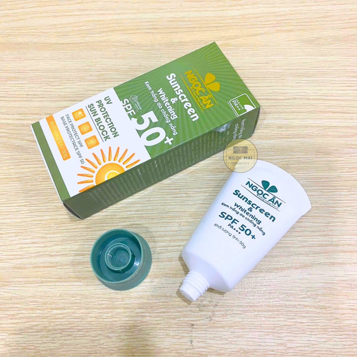 giúp chống nắng, bảo vệ da khỏi tia UV, dưỡng trắng da