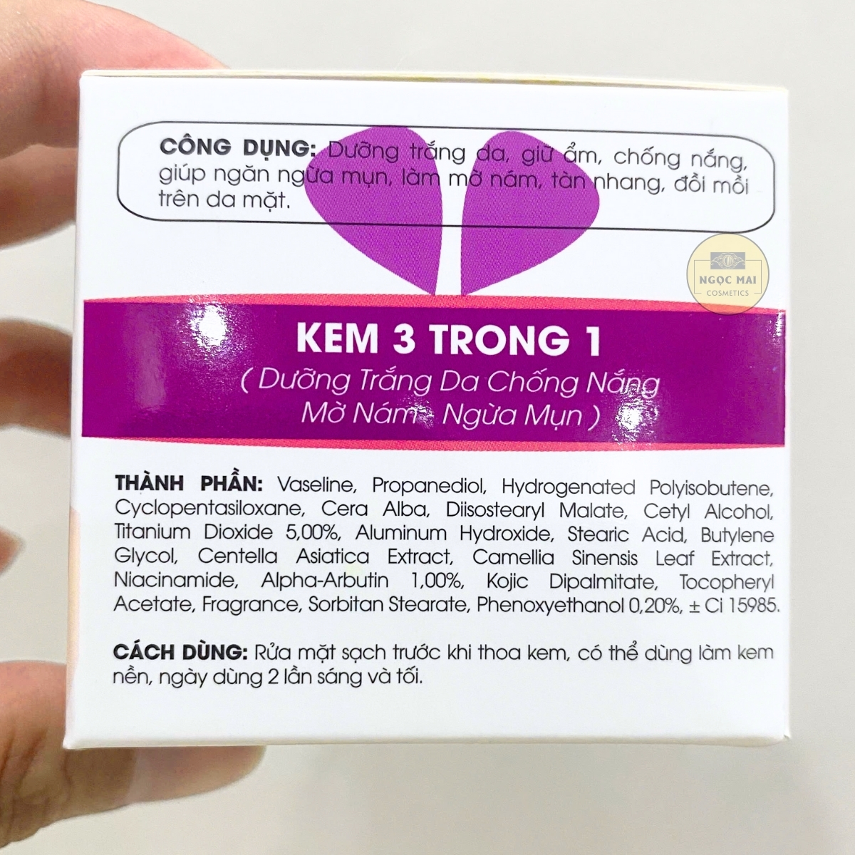 giúp dưỡng trắng, ngừa nám, phục hồi da