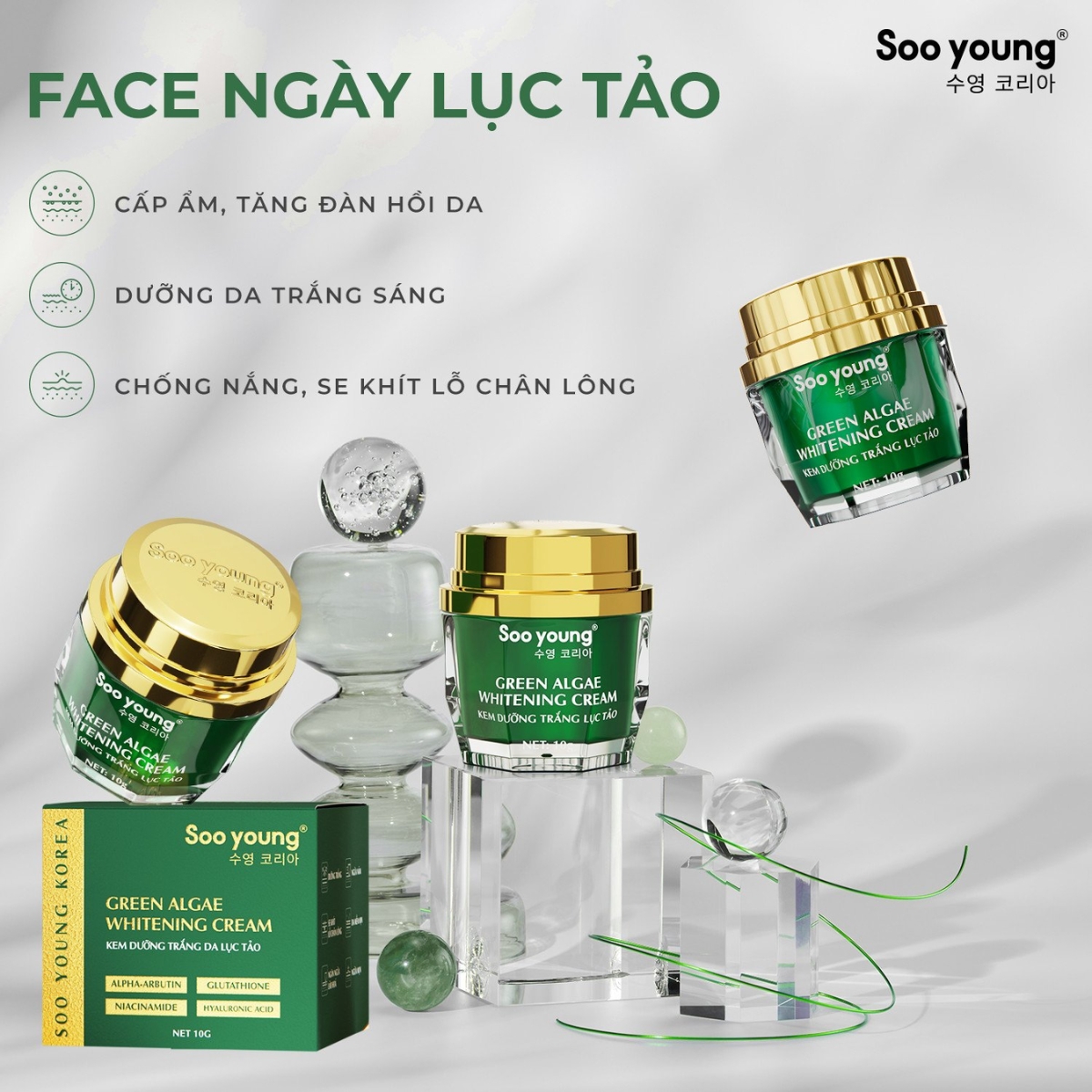 dưỡng trắng da, cấp ẩm