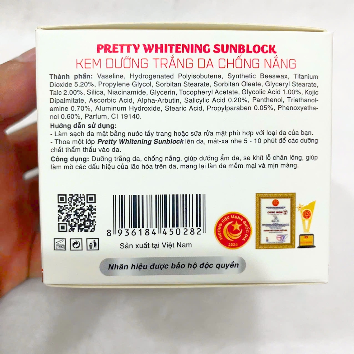 dưỡng trắng, chống nắng