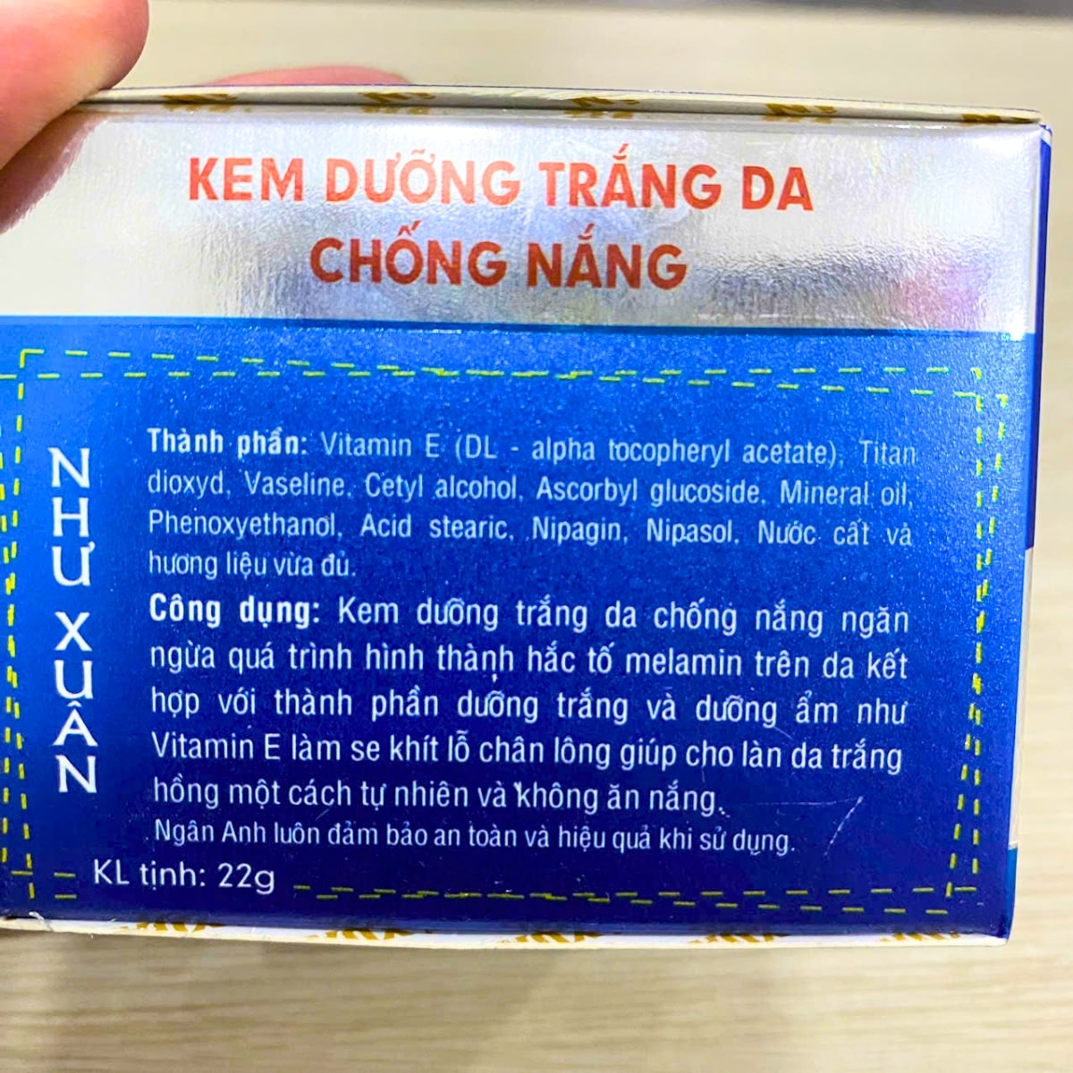 dưỡng trắng, chống nắng