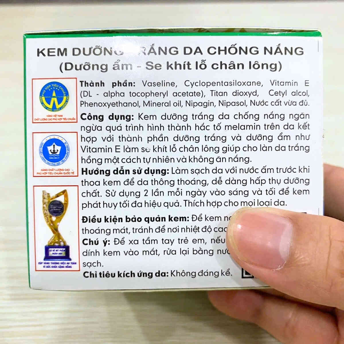 dưỡng trắng, chống nắng