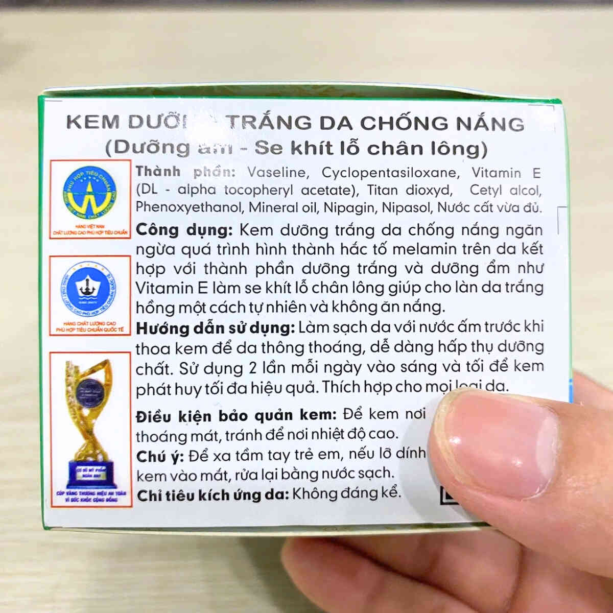 dưỡng trắng, chống nắng