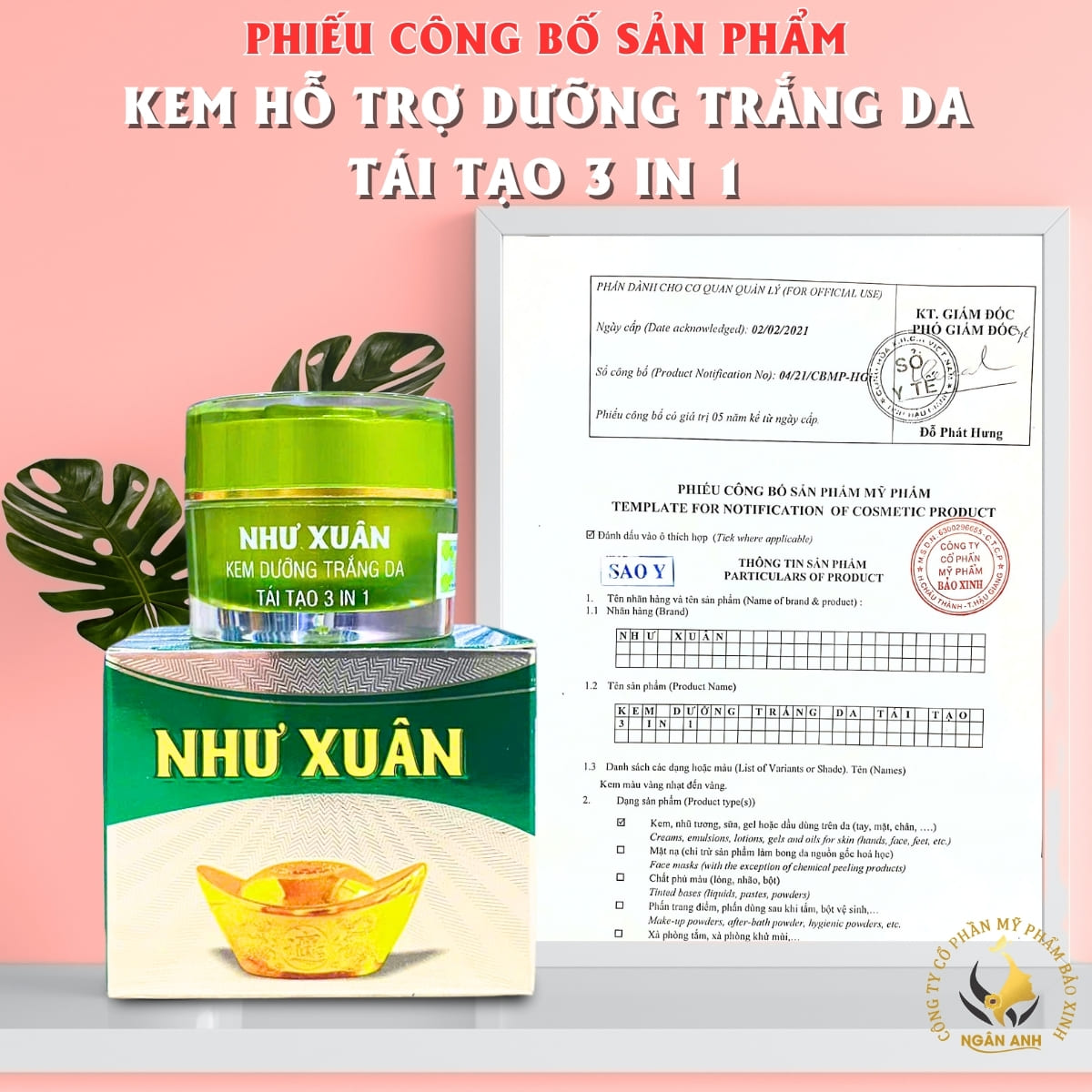 dưỡng trắng, giữ ẩm, tái tạo