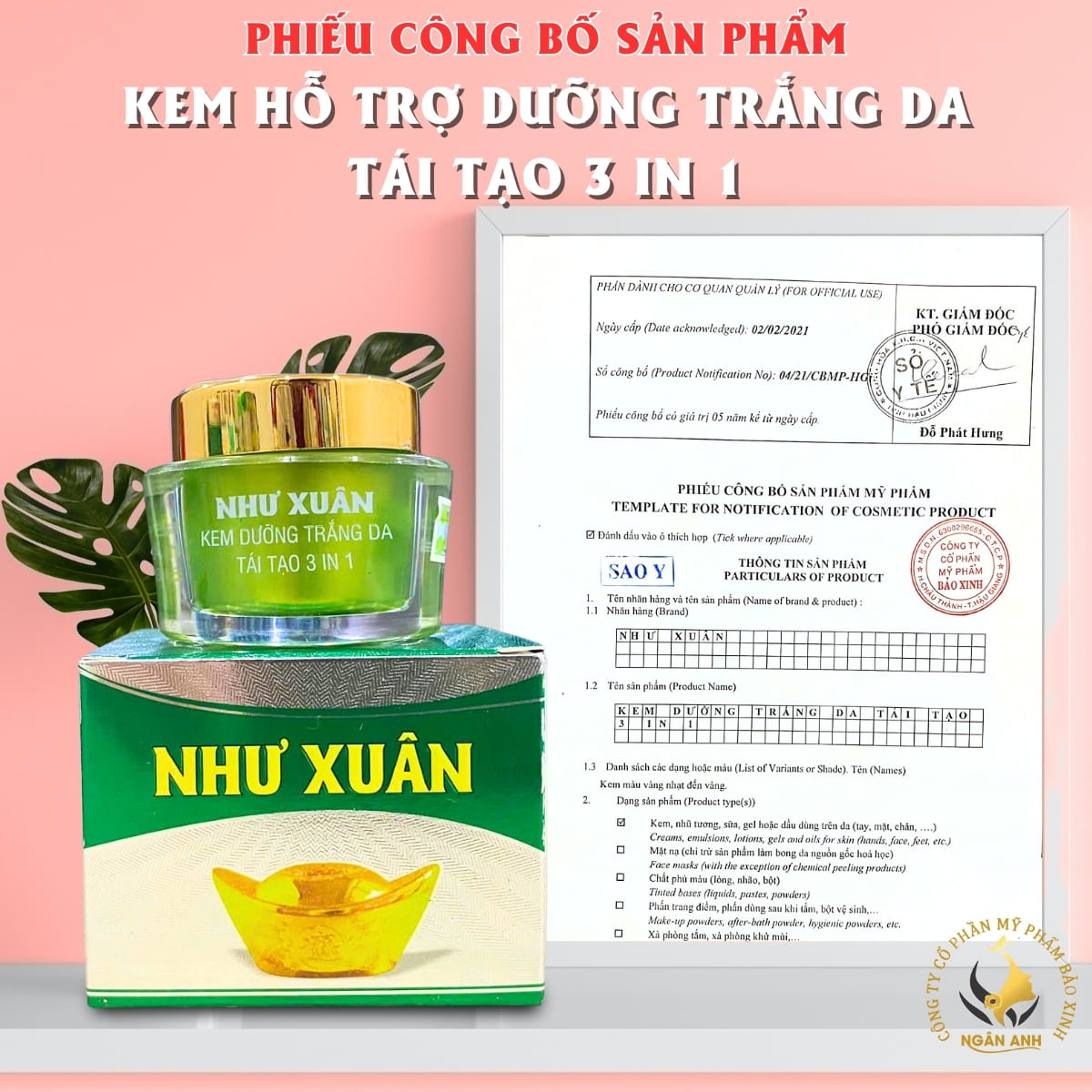 dưỡng trắng, giữ ẩm, tái tạo
