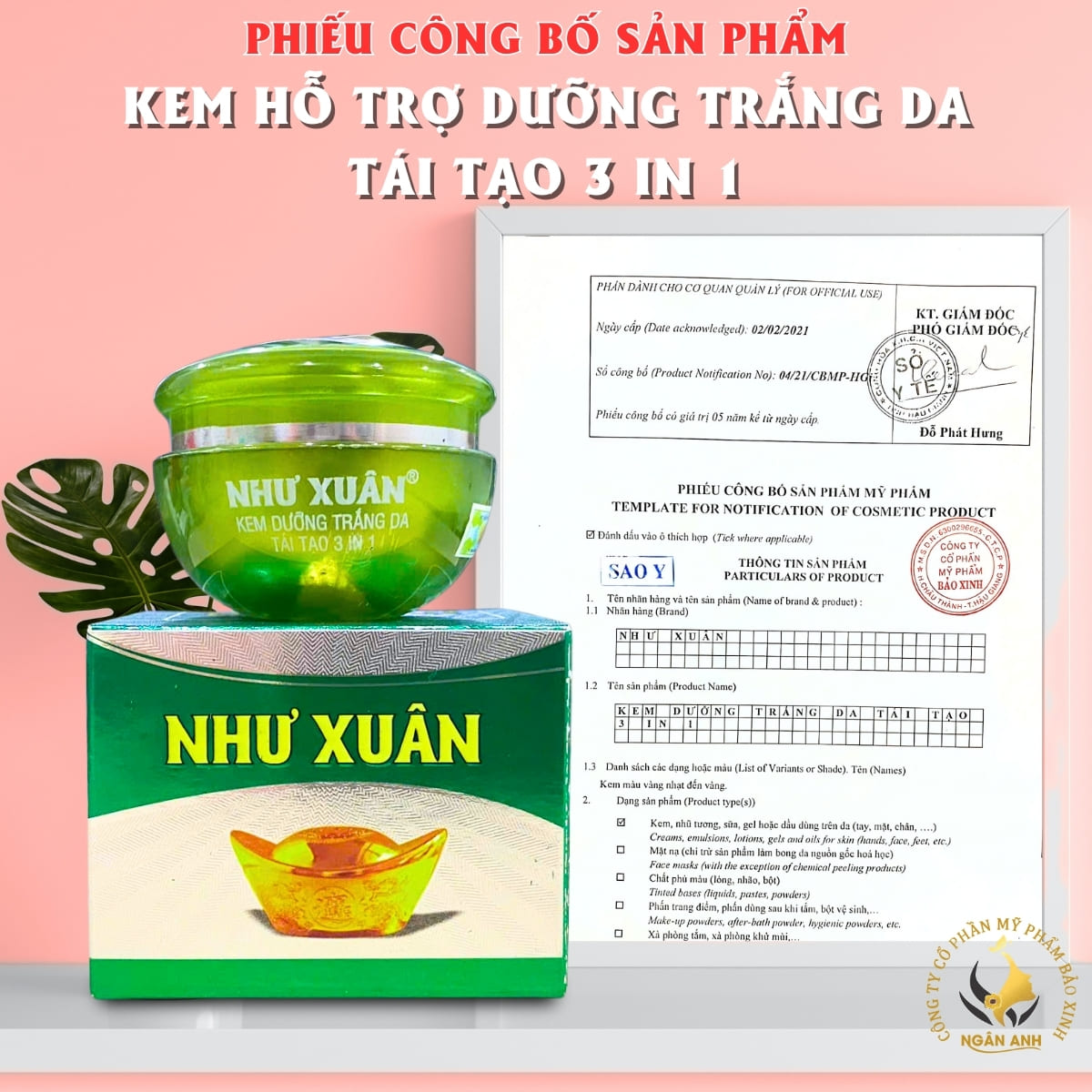 dưỡng trắng, giữ ẩm, tái tạo