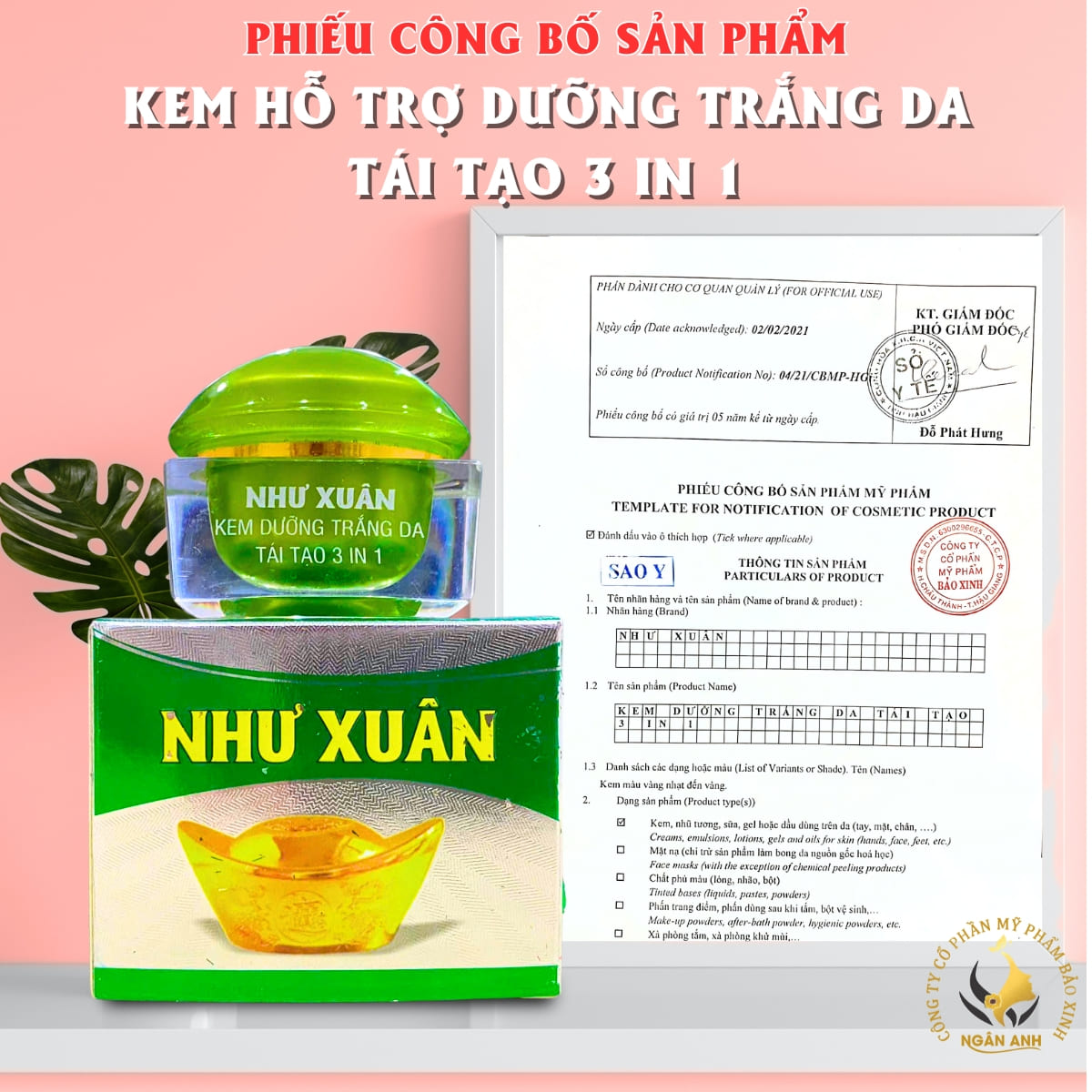 dưỡng trắng, giữ ẩm, tái tạo