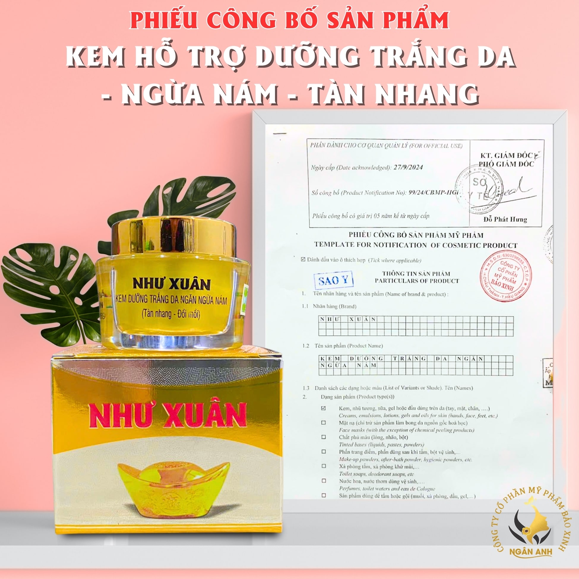dưỡng trắng, ngừa nám