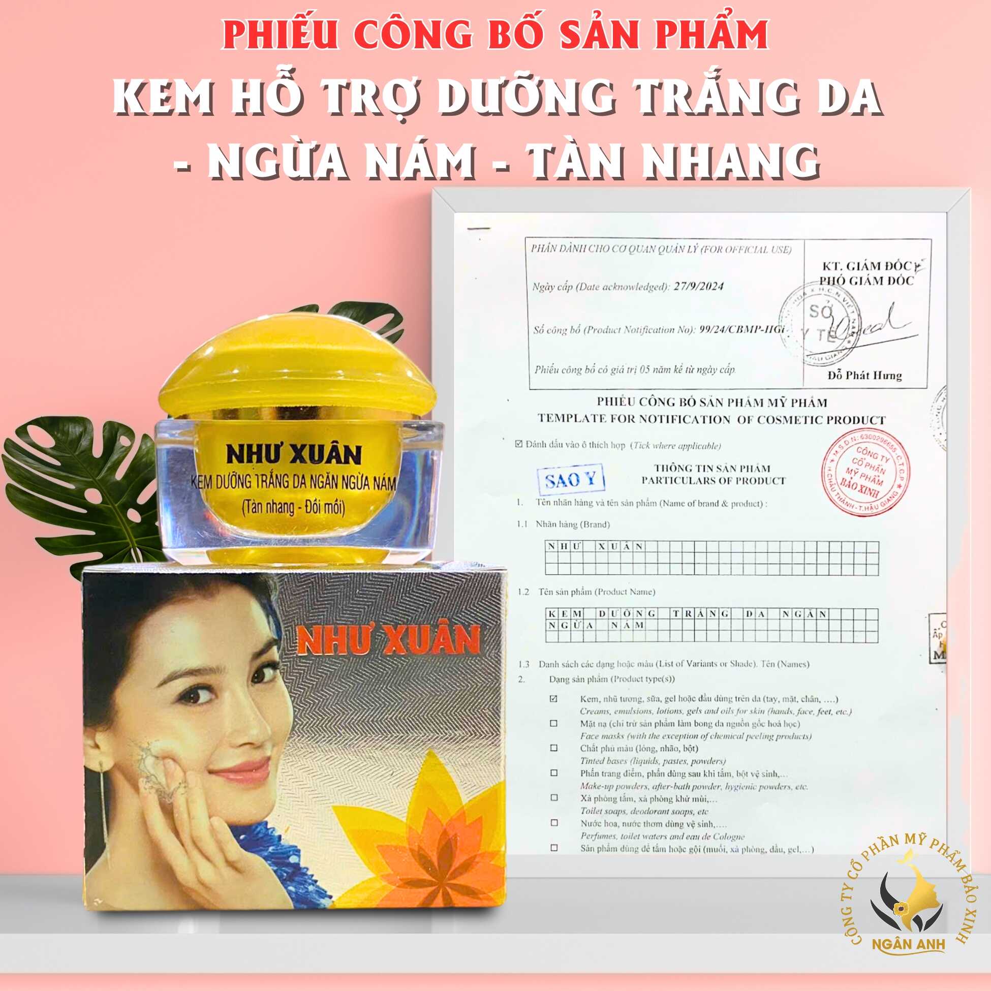 dưỡng trắng, ngừa nám