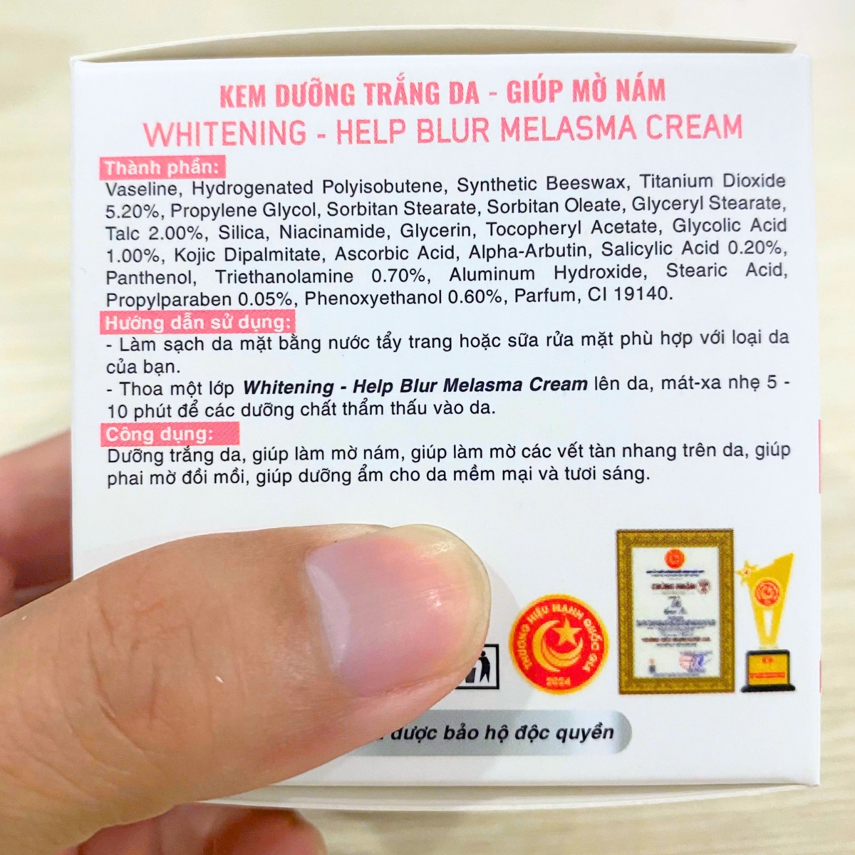 dưỡng trắng, ngừa nám, tàn nhang