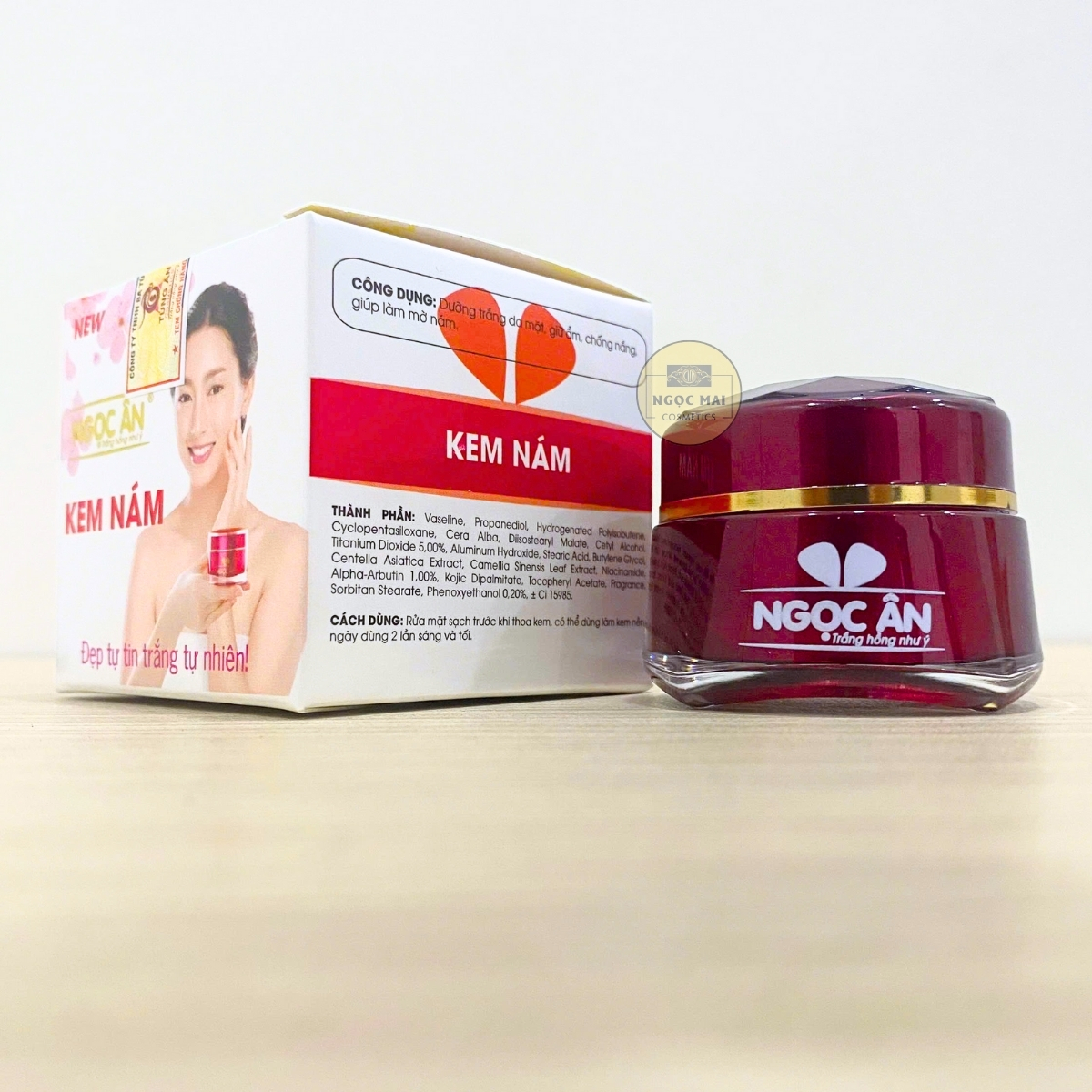 kem ngừa nám Ngọc Ân giúp mờ và giảm nám, mờ thâm sạm, trắng da