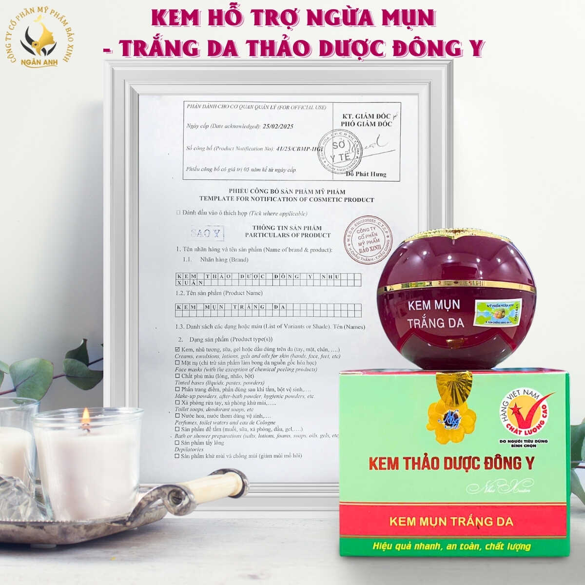 ngừa mụn, dưỡng trắng, mờ thâm