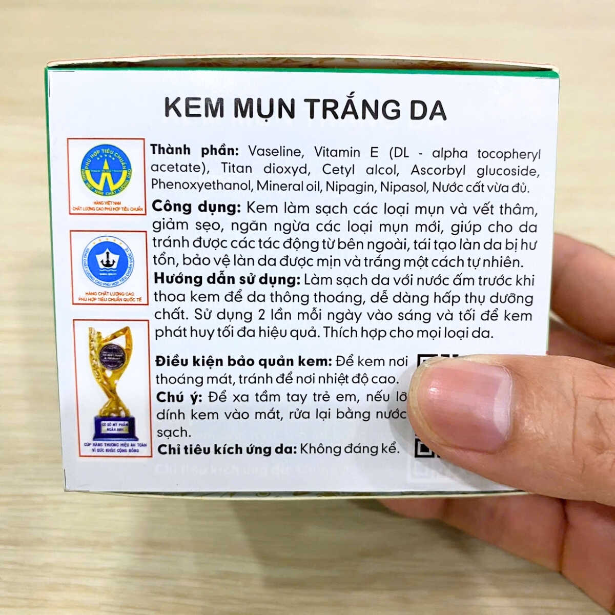 ngừa mụn, trắng da, mờ thâm