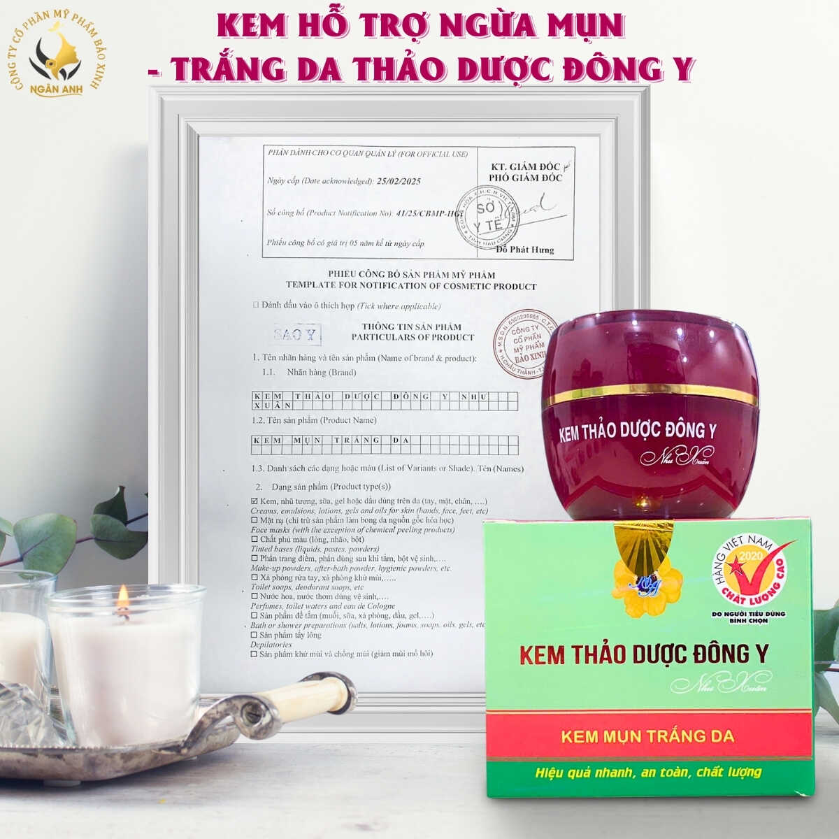ngừa mụn, trắng da, mờ thâm
