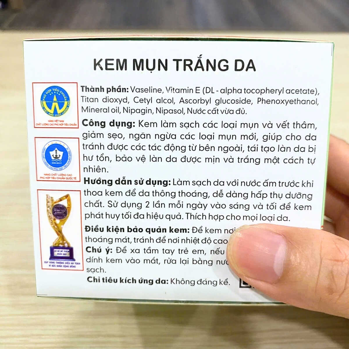ngừa mụn, dưỡng trắng, mờ thâm