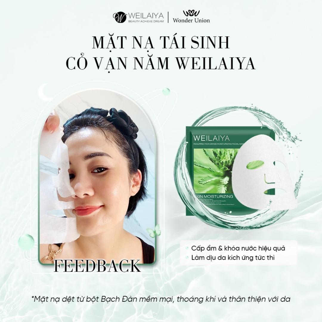 Feedback mặt nạ tái sinh cỏ vạn năm weilaiya mặt nạ dưỡng da weilaiya