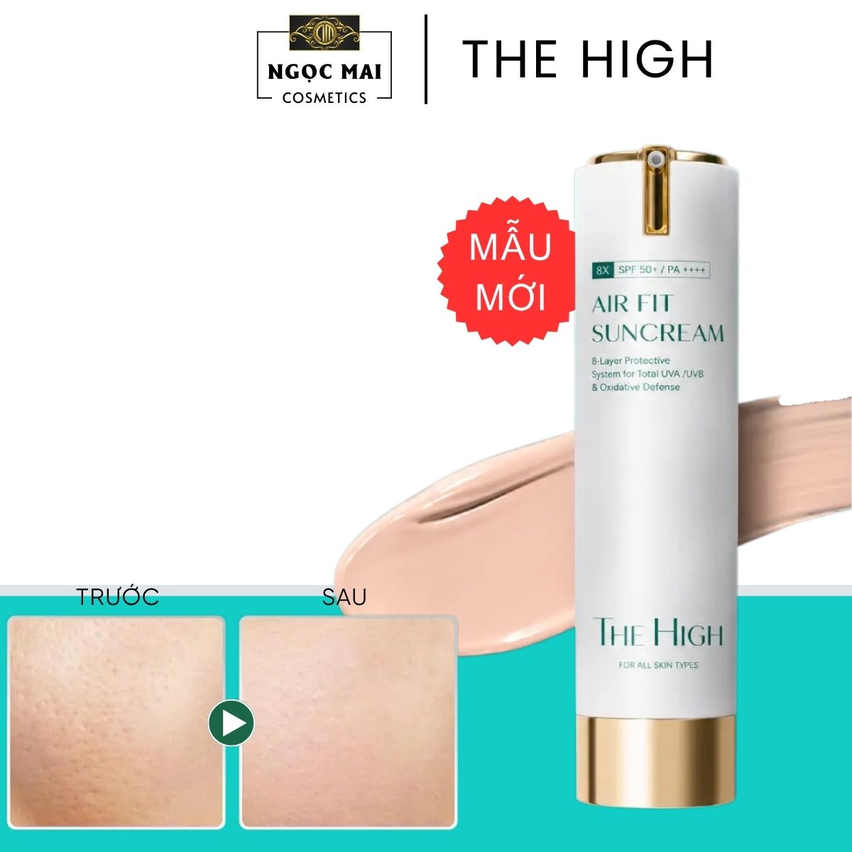 Kem Chống Nắng Dạng Sữa The High Air Fit (Mẫu Mới - 40ml) SPF 50/PA++++