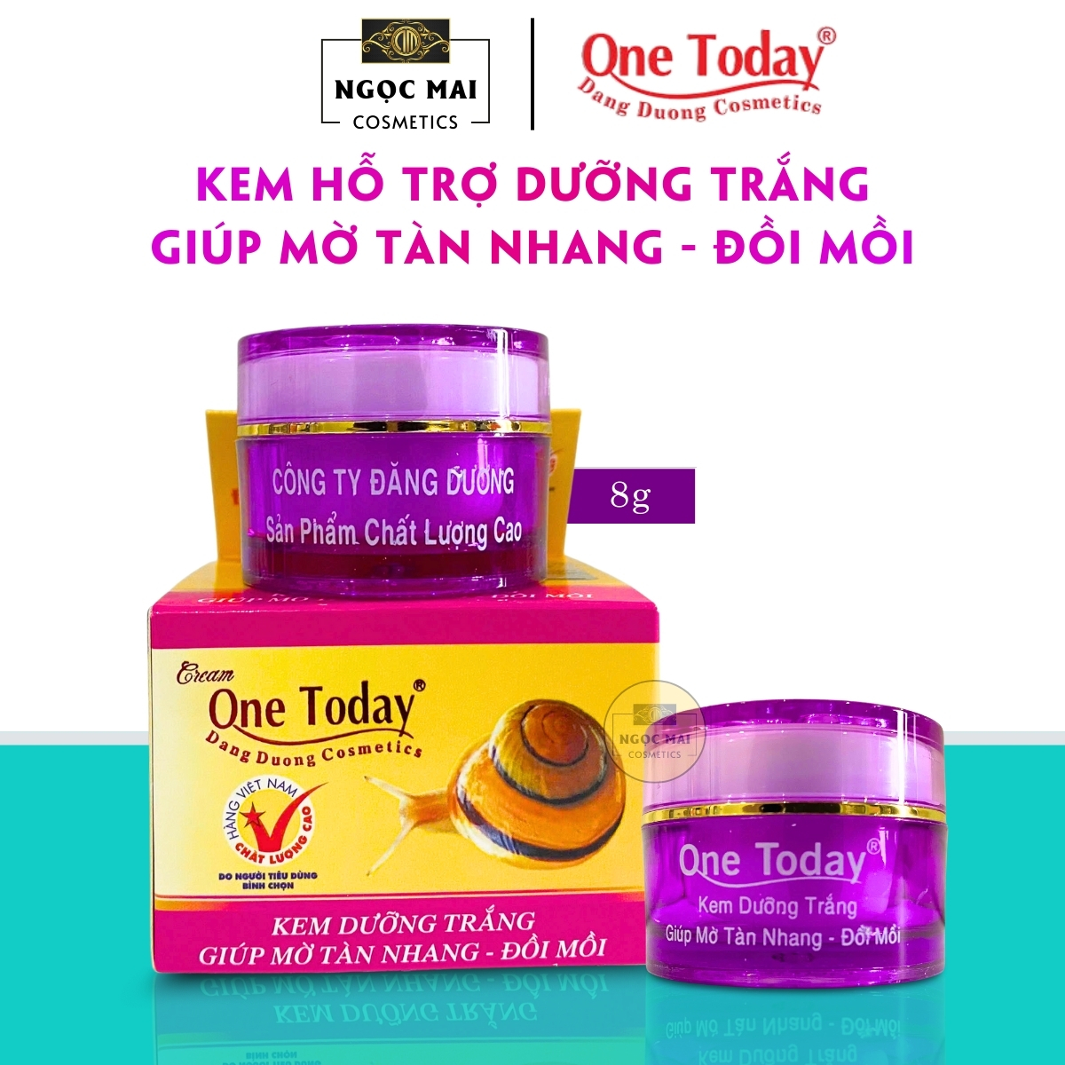 ONE TODAY - Kem dưỡng trắng, Ngừa tàn nhang, Đồi mồi (8g)