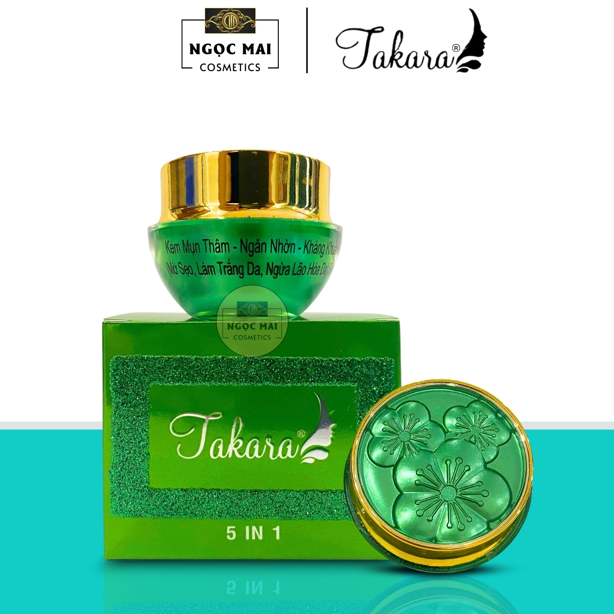 Kem Ngừa Mụn, Mờ Thâm, Ngăn Nhờn Takara 5 IN 1 (10g), Hỗ Trợ Giảm Mụn, Trắng Da, Se Khít Lỗ Chân Lông
