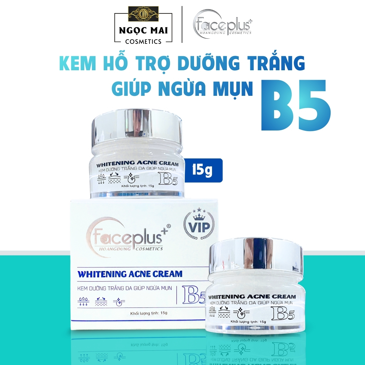 Kem dưỡng trắng da - Ngừa mụn thâm FacePlus+ B5 (15g)