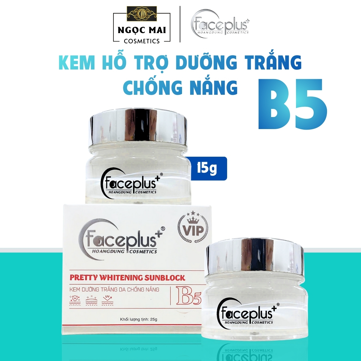 Kem dưỡng trắng da - Chống nắng FacePlus+ (15g)