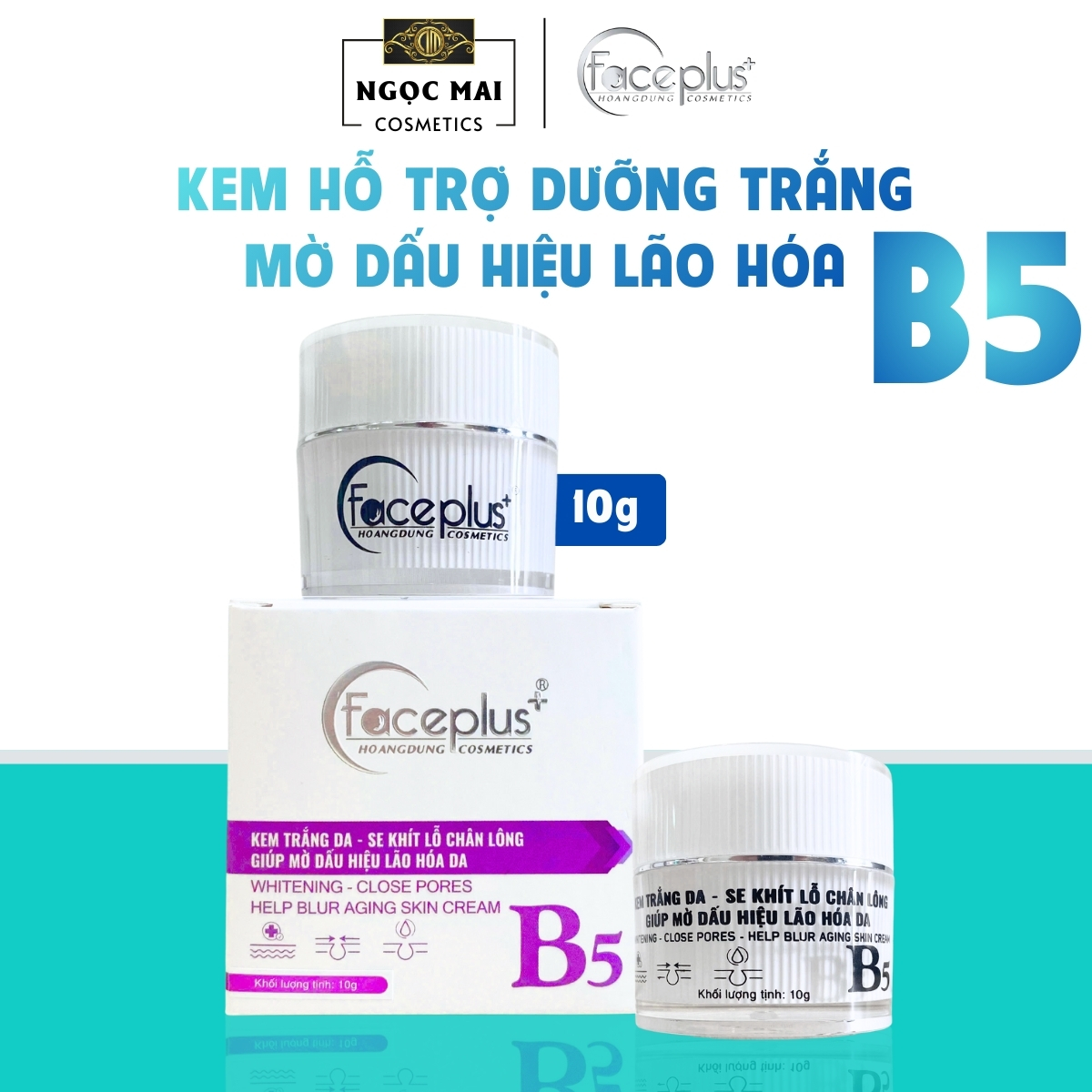 Kem Dưỡng Trắng, Làm Mờ Dấu Hiệu Lão Hóa, Se Khí Lỗ Chân Lông Faceplus B5 (10g)