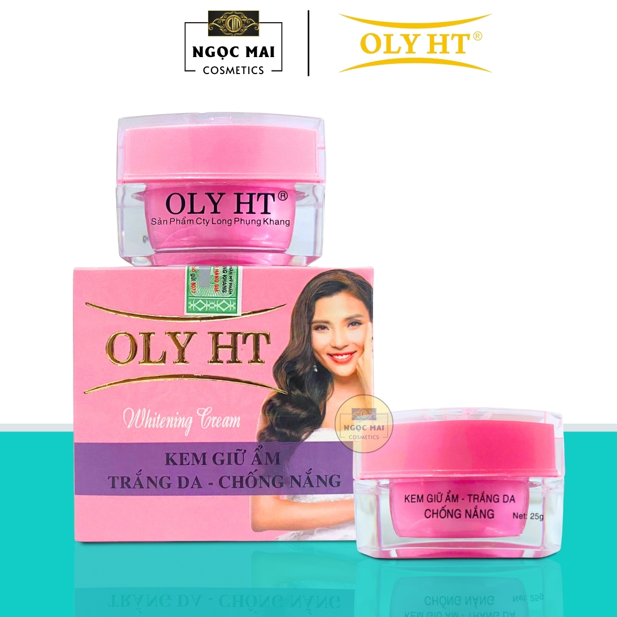 Mỹ Phẩm OLY HT - Kem giữ ẩm, Trắng da, Chống nắng (25g)