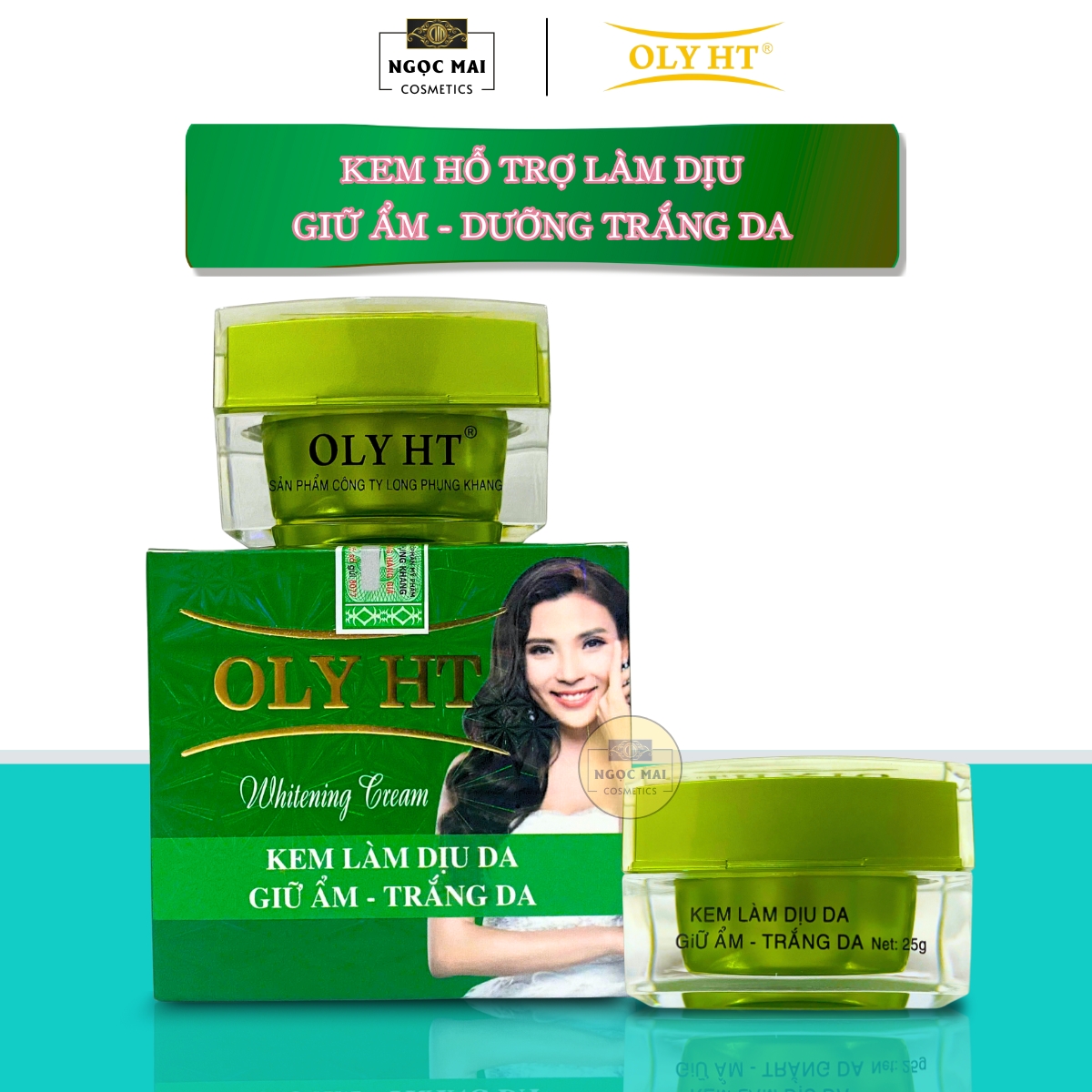 Kem Làm Dịu Da, Giữ Ẩm, Trắng Da OLY HT (25g) - Mỹ Phẩm Long Phụng Khang