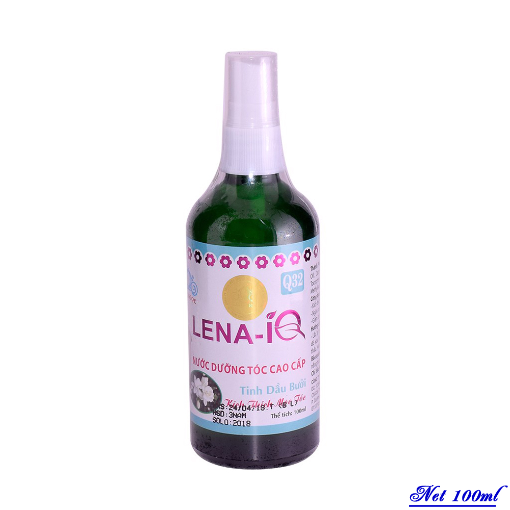 Mỹ Phẩm LENA-IQ - Nước dưỡng tóc cao cấp tinh dầu bưởi Q32 (100ml)