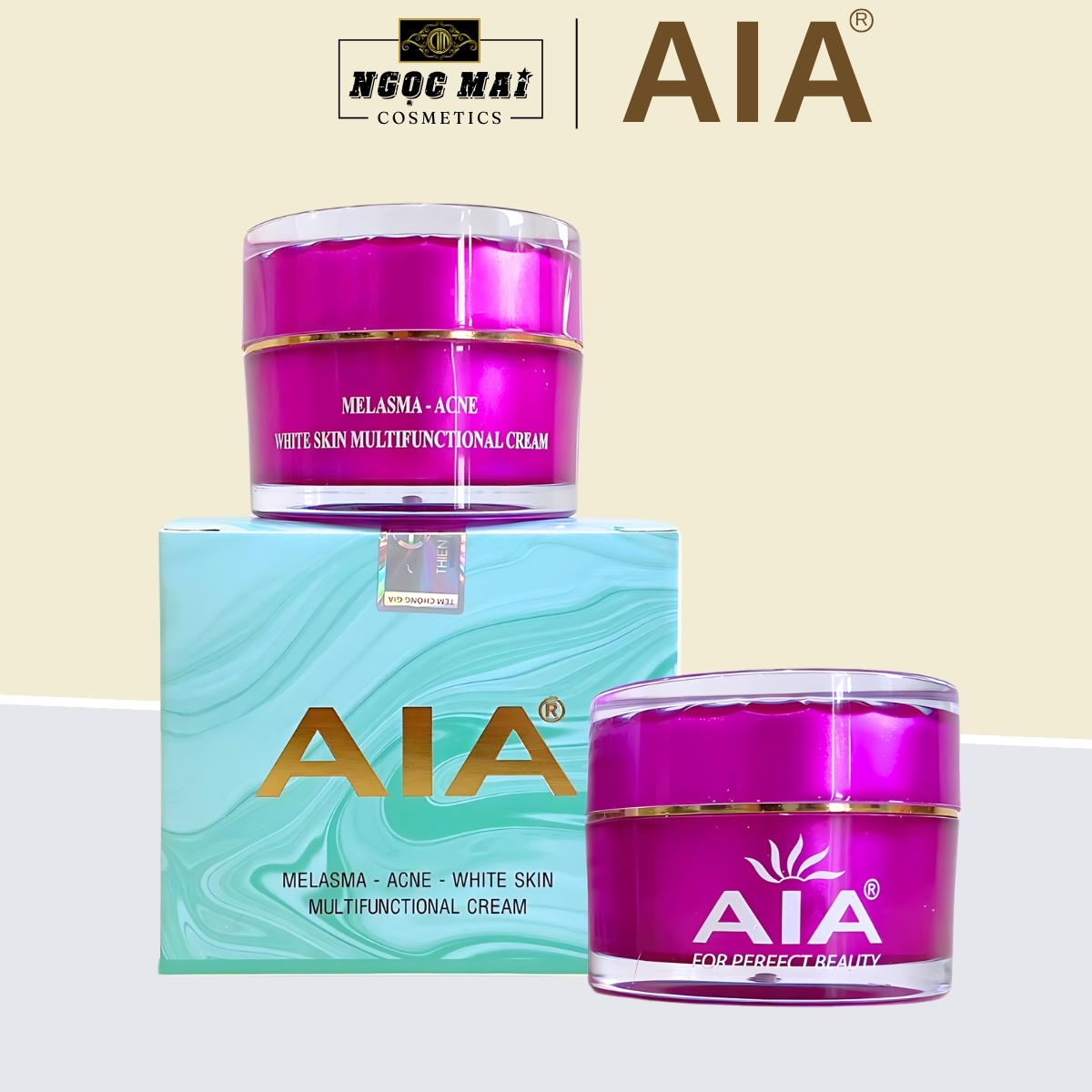 Mỹ phẩm AIA - Kem trị mụn thâm, Mờ sẹo, Ngăn nhờn, Trắng da, Se khít lỗ chân lông (7g)