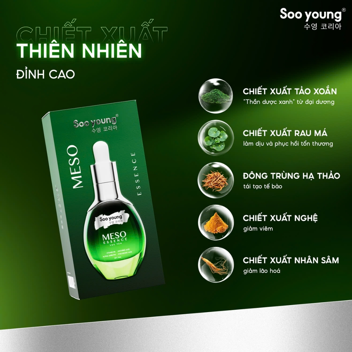 Serum Meso Soo Young dưỡng trắng, căng bóng da