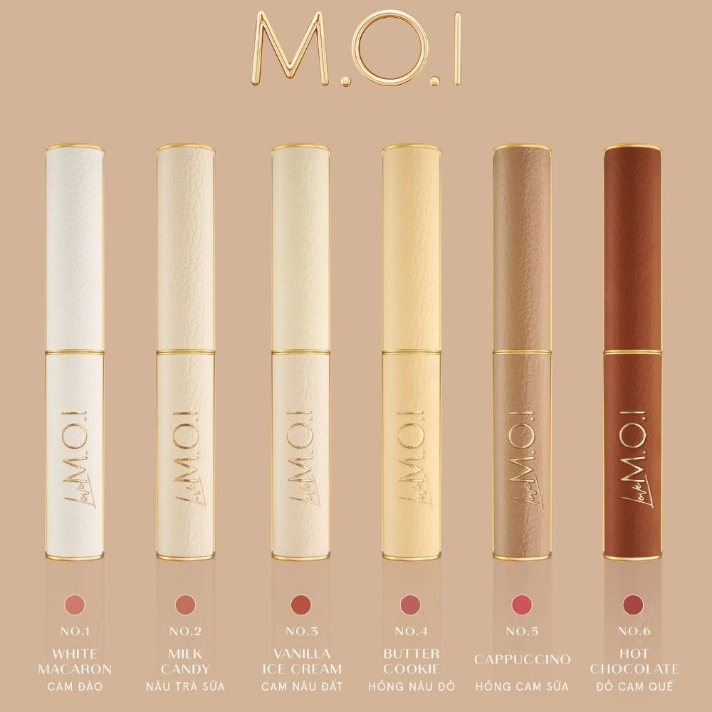6 màu son thỏi cao cấp Love M.O.I Cosmetics