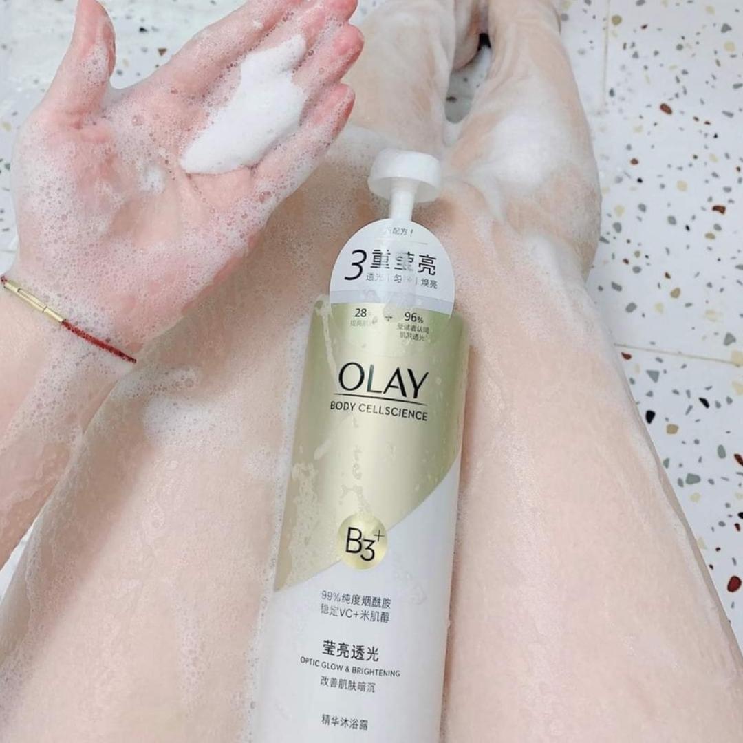 Sữa tắm Olay B3 + Vitamin C dưỡng trắng da, ngăn ngừa lão hóa, làm sạch da