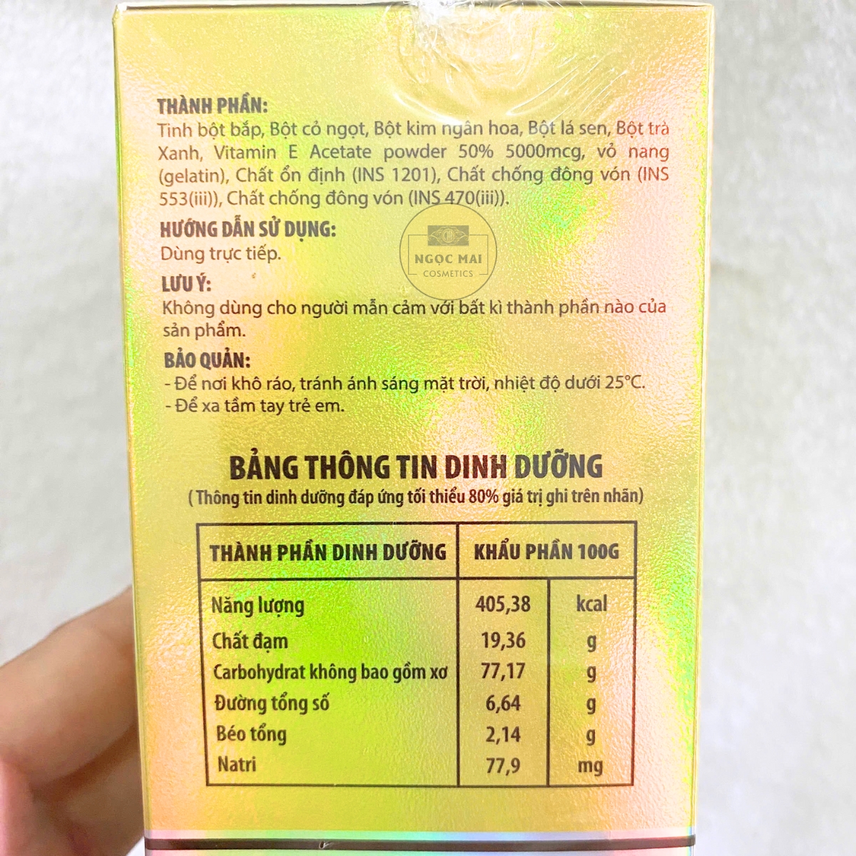 Thành phần thảo mộc thiên nhiên, an toàn