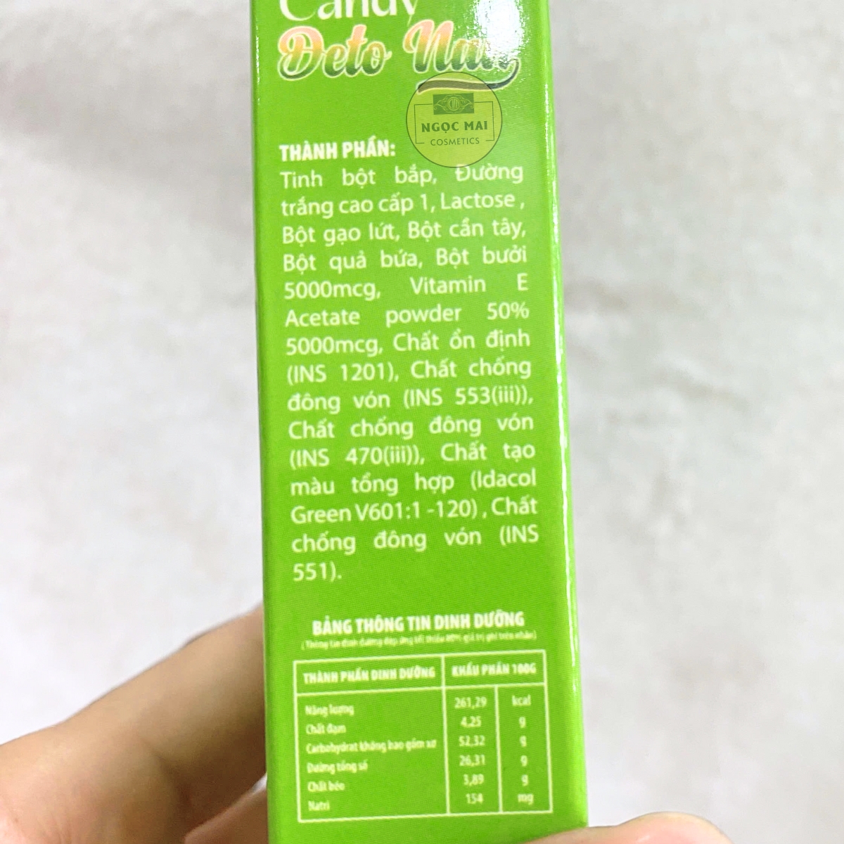 thành phần thiên nhiên, an toàn cho sức khỏe