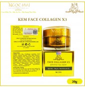 Kem Face Dưỡng Da Collagen X3 Đông Anh (20g) Chính Hãng, Ngừa Mụn, Trắng Da, Phục Hồi Da Hư Tổn