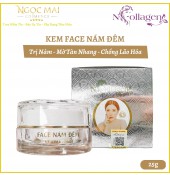 Kem Face Ngừa Nám Đêm N Collagen (25g) Chính Hãng, Mờ Tàn Nhang, Giữ Ẩm, Ngăn Ngừa Lão Hóa