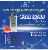 Nước Hoa Nam Phong Cách Sang Trọng - Lịch Lãm Lavila For Boss (75ml) + Tặng 01 chai Mini For Boss (12ml)
