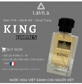 Nước Hoa Nam Phong Cách Nam Tính - Mạnh Mẽ Lavila King (100ml) Chính Hãng + Tặng 01 Chai Mini King (12ml)