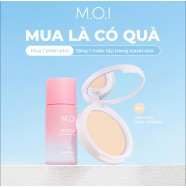 Phấn Phủ Dạng Nén MOI Baby Skin Powder No.1 - Trắng Hồng (Tặng 1 chai nước tẩy trang mini)