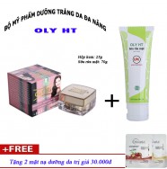 Bộ mỹ phẩm Giữ ẩm - Trắng da - Ngừa lão hóa - Chống nắng 8 in 1 OLY HT + Quà Tặng