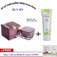 Bộ mỹ phẩm dưỡng trắng da đa năng 10 in 1 OLY HT + Quà Tặng