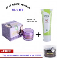 Bộ đôi trị Mụn - Ngừa vết thâm - Trắng da OLY HT + Quà Tặng