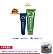 Mỹ Phẩm AIA - Bộ đôi mỹ phẩm trị Mụn chuyên sâu dành cho Nam + Quà Tặng