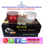 NHẬT VIỆT COSMETICS - Bộ mỹ phẩm Kem ngừa nám, Tàn nhang và Kem dưỡng trắng da Ngọc Trai Đen - Sữa Ong Chúa VIP