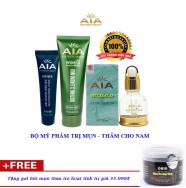 Mỹ Phẩm AIA - Bộ mỹ phẩm trị Mụn chuyên sâu dành cho Nam + Quà Tặng